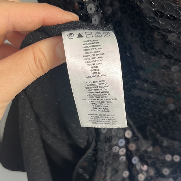 Sequin stretch mesh mini dress - Picture 6 of 6